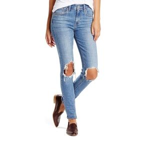 Levi’s 721 Ripped High Waist Skinny Jeans